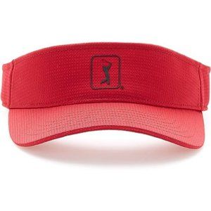 PGA TOUR Men's Standard Mesh Golf Visor, Chili Pepper, One Size